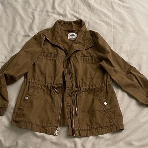 Old Navy Tan High-Collar Jacket